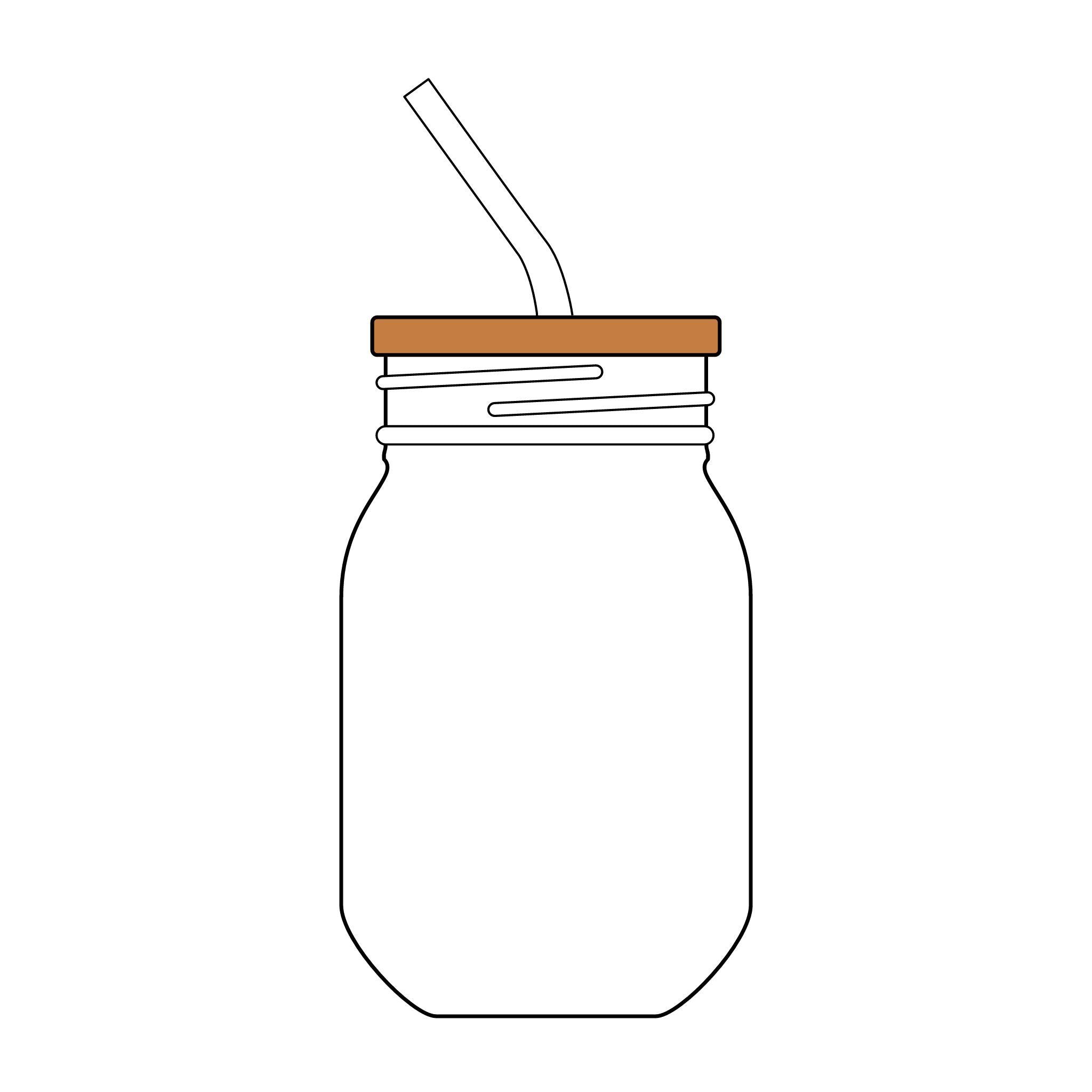 Sipper Glass with Straw, 16oz (Engraving)